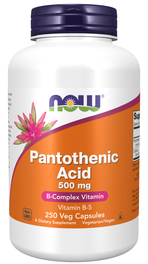 Pantothenic Acid 500 mg Veg Capsules