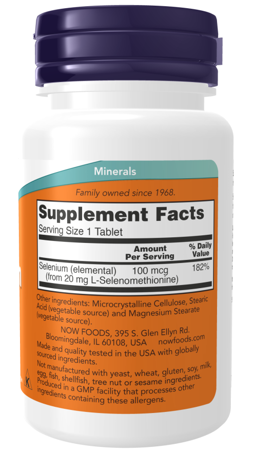 Selenium 100 mcg Tablets (100 Tablets)