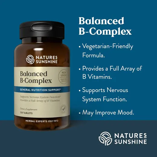 Vitamin B Complex, Balanced (120 tabs)
