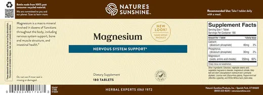 Magnesium (250 mg) (180 tabs)