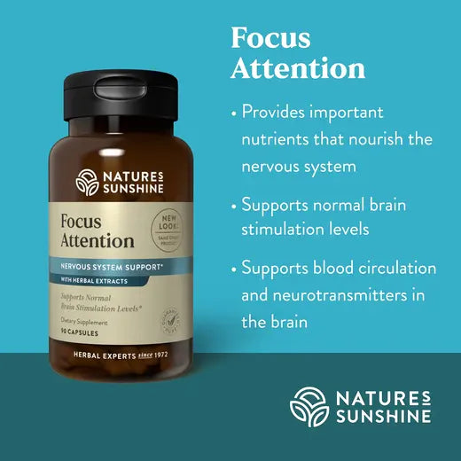 Focus Attention Herbal Dietary Supplement (90 caps)