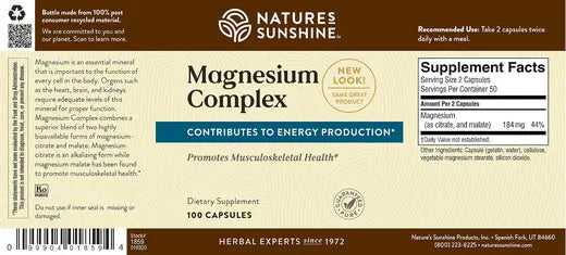 Magnesium Complex (100 caps)