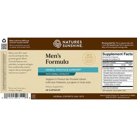 Men’s Formula w/Lycopene (60 caps)