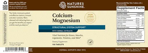 Calcium-Magnesium Dietary Supplement (150 tabs)