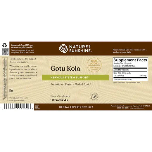 Gotu Kola (100 caps)