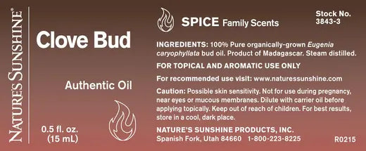 Clove Bud Essential Oil (15 ml)