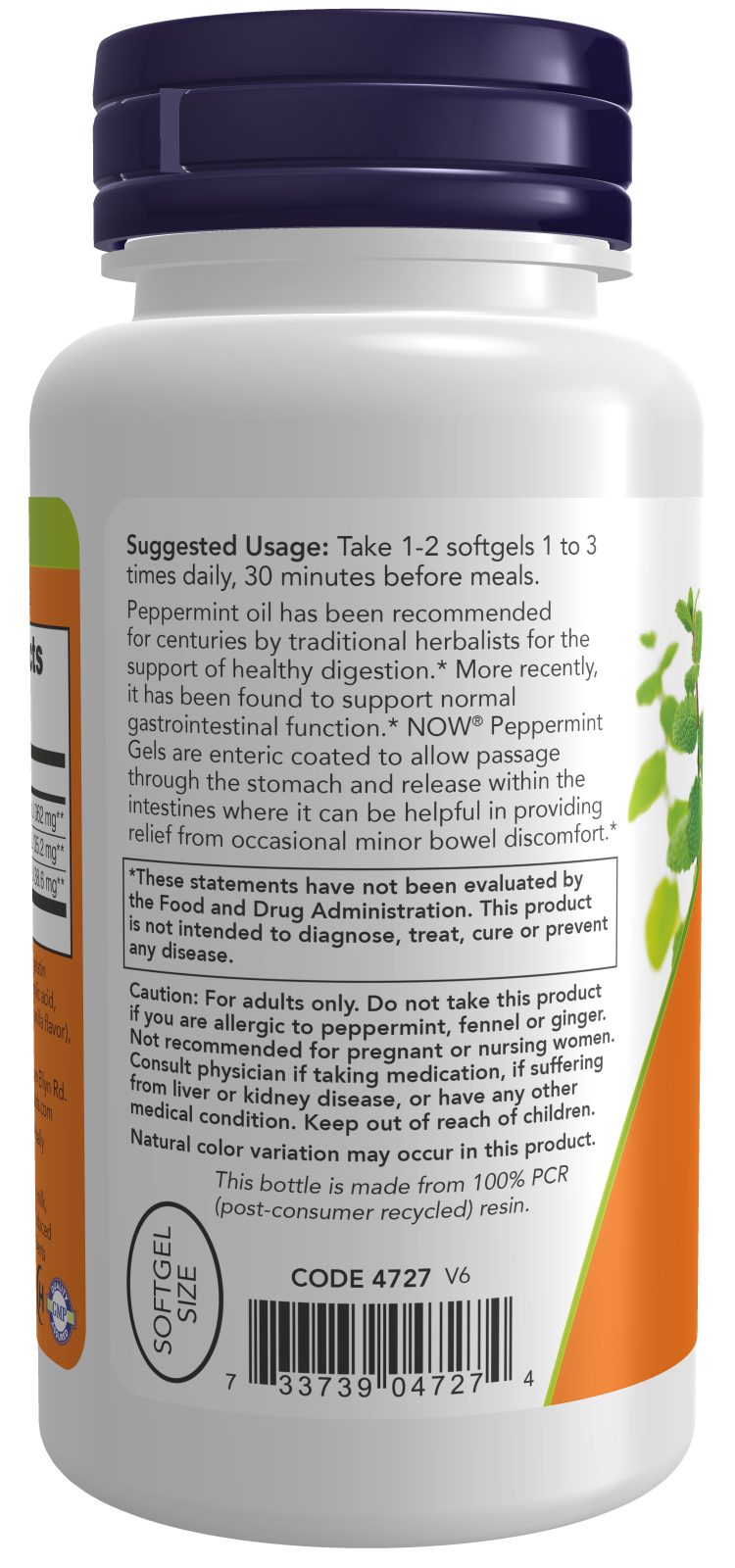 Peppermint Gels Softgels