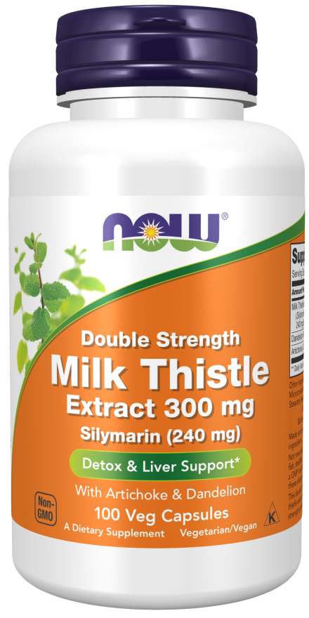 Milk Thistle Extract, Double Strength 300 mg Veg Capsules (100 Veg Capsules)