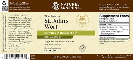 St. John’s Wort Concentrate T/R (60 tabs)