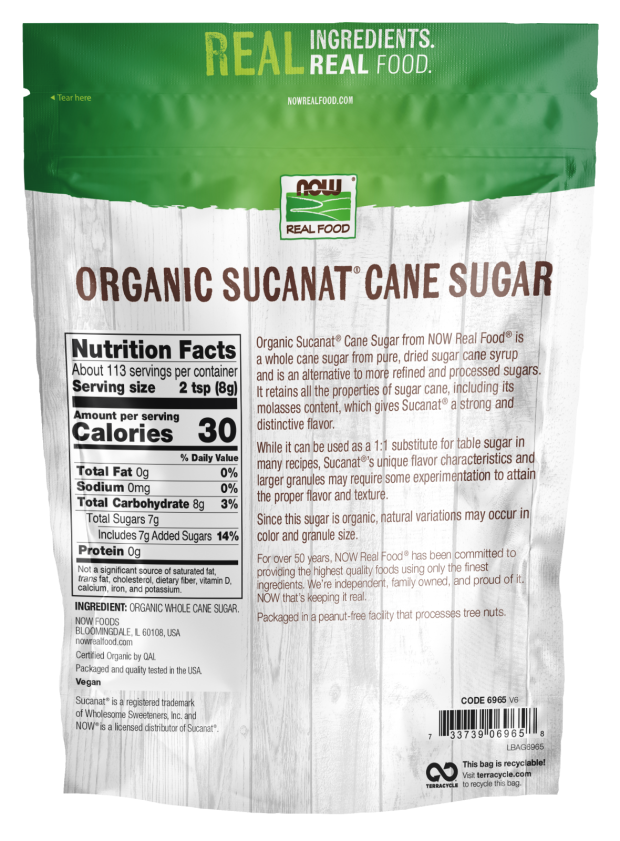 Sucanat® Cane Sugar, Organic (2 lbs.)