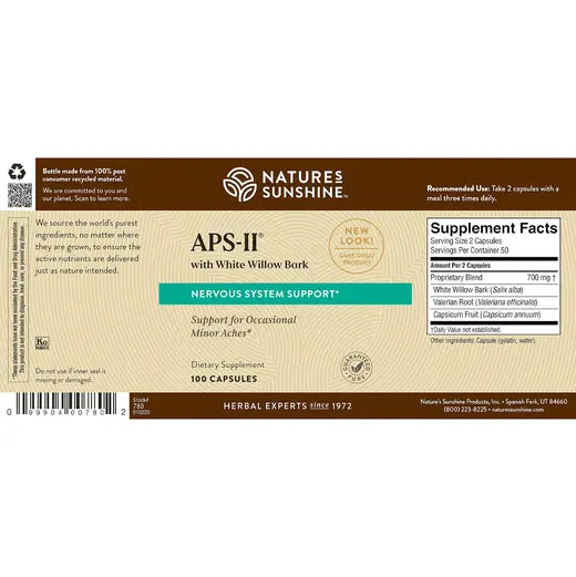 Nervous System Supplement APS II® w/ White Willow Bark