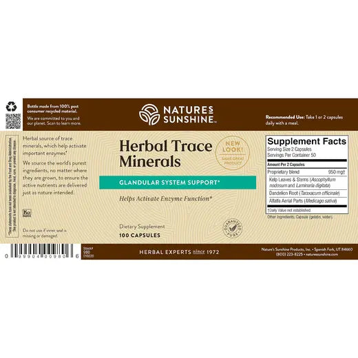 Herbal Trace Minerals (100 caps)