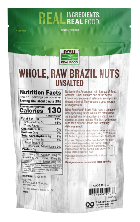 Brazil Nuts, Raw, Whole & Unsalted