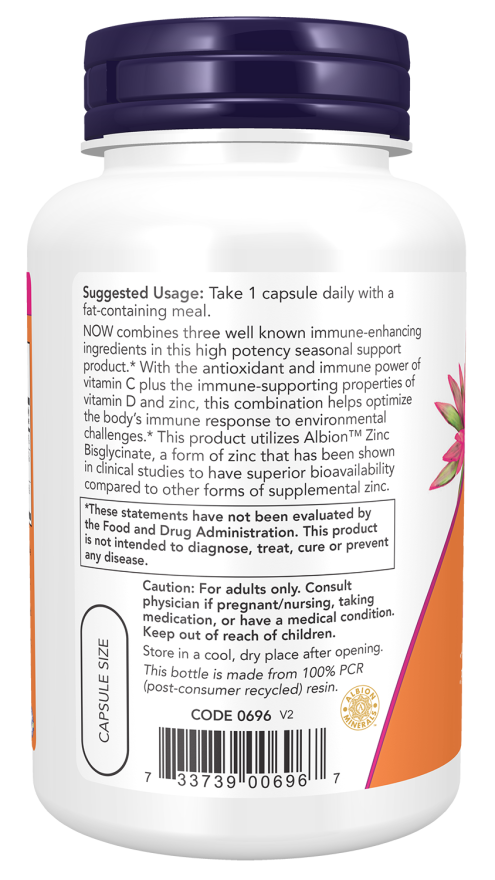 C-1000 Zinc & D-3 Veg Capsules