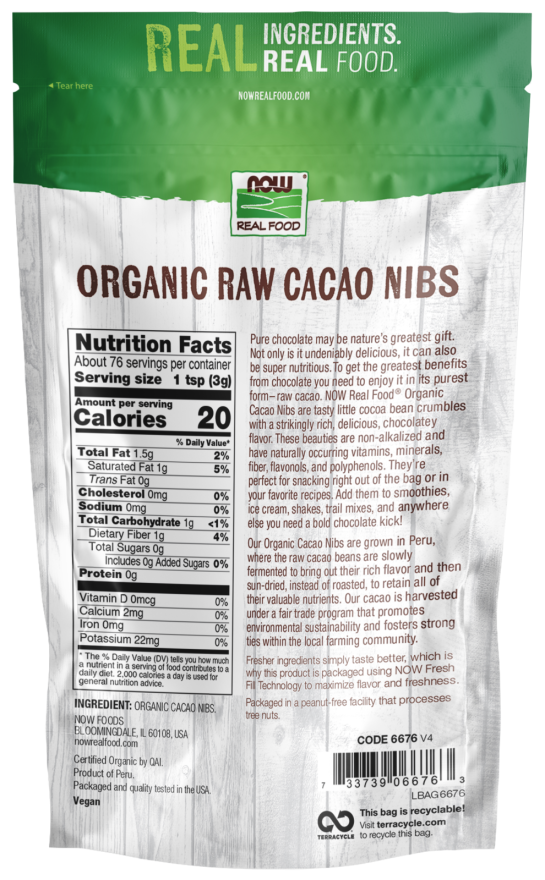 Cacao Nibs, Organic & Raw