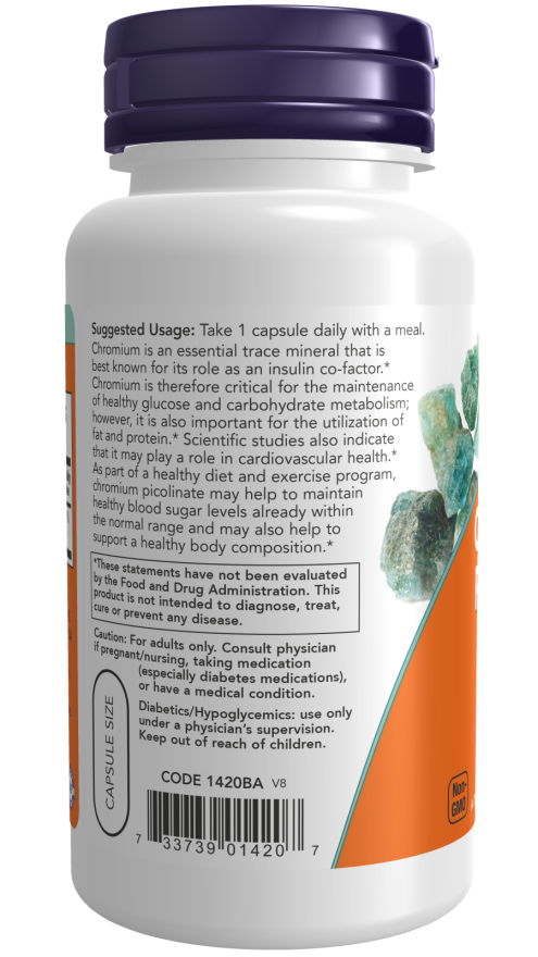 Chromium Picolinate 200 mcg Veg Capsules