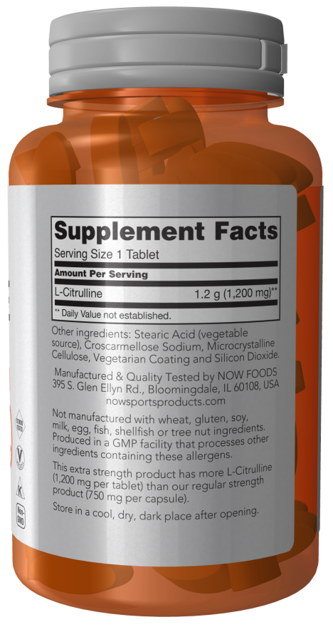 L-Citrulline, Extra Strength 1200 mg Tablets