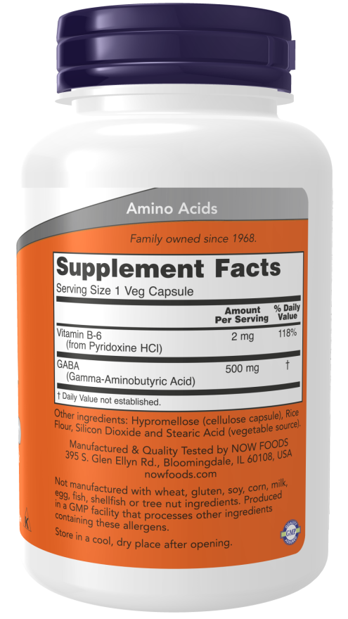 GABA 500 mg Veg Capsules