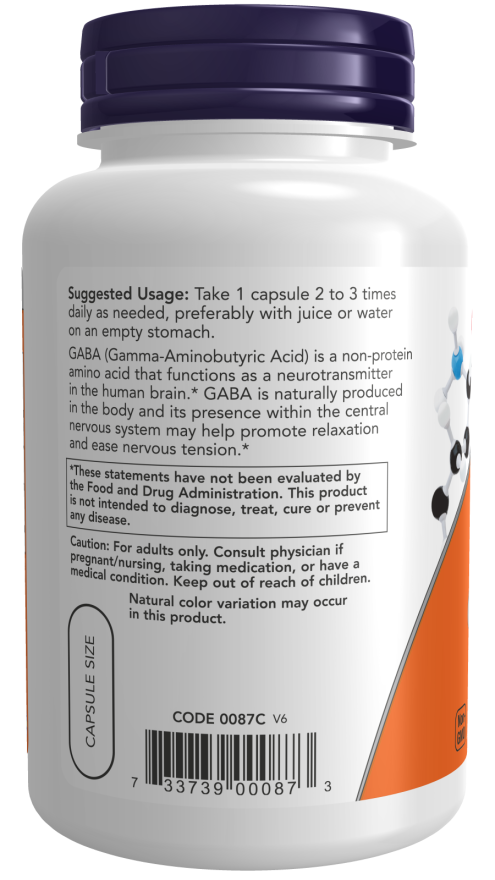 GABA 500 mg Veg Capsules