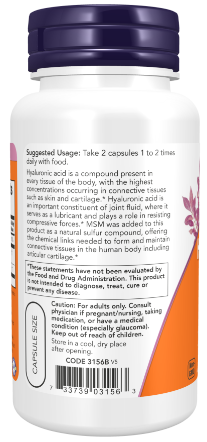 Hyaluronic Acid 50 mg Veg Capsules