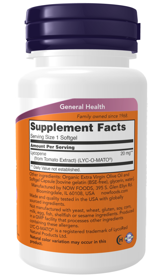 Lycopene 20 mg Softgels