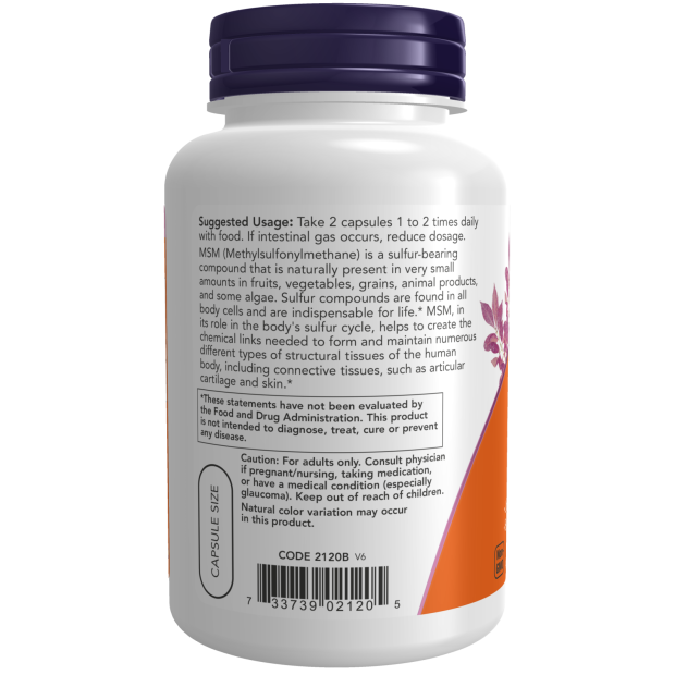 MSM 1000 mg Veg Capsules
