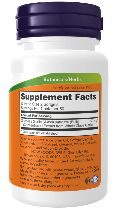 Odorless Garlic Softgels