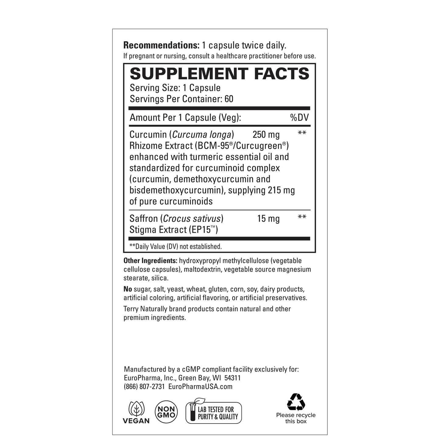 Saffron Lift + Curcumin (60)