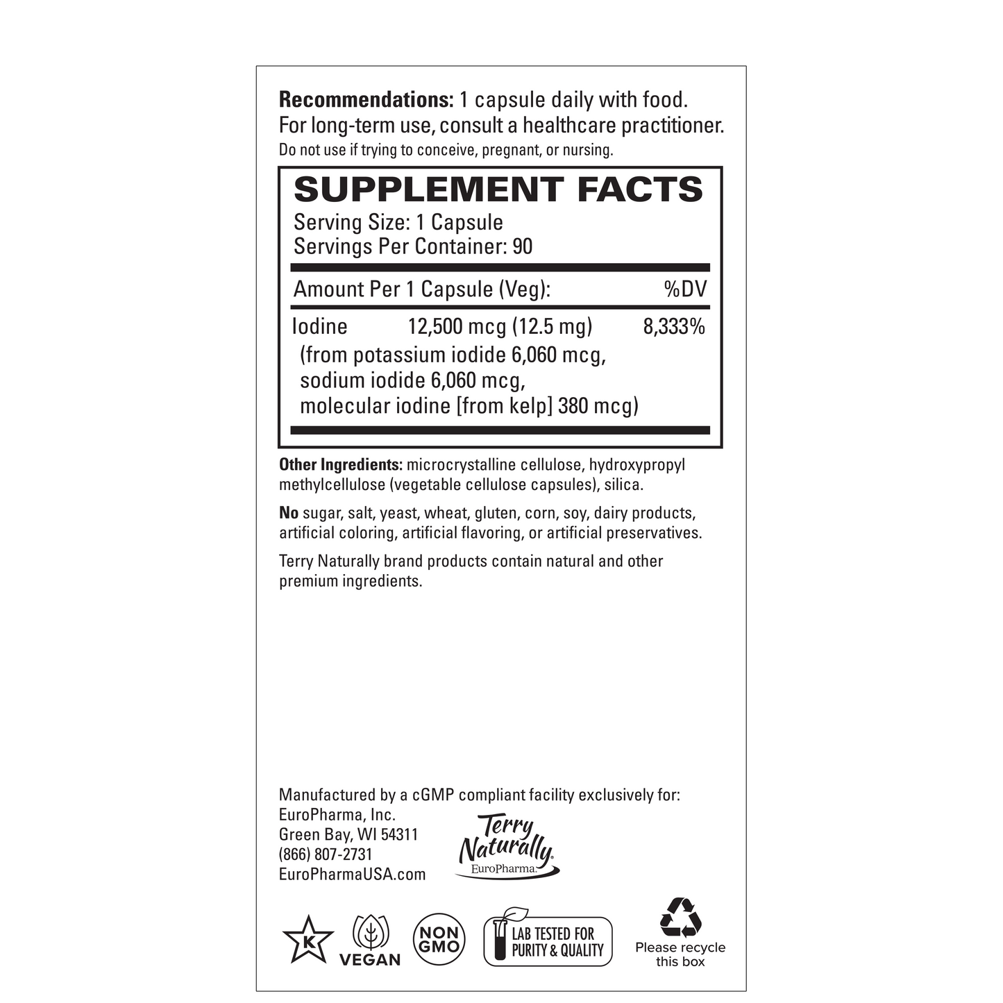 Tri-Iodine 12.5 mg (90)
