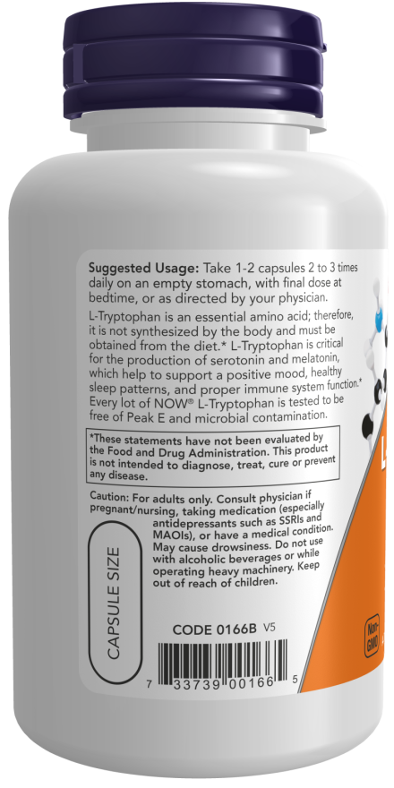L-Tryptophan 500 mg Veg Capsules