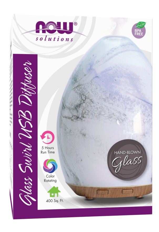 Ultrasonic Glass Swirl USB Oil Diffuser