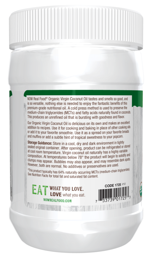 Virgin Coconut Cooking Oil, Organic