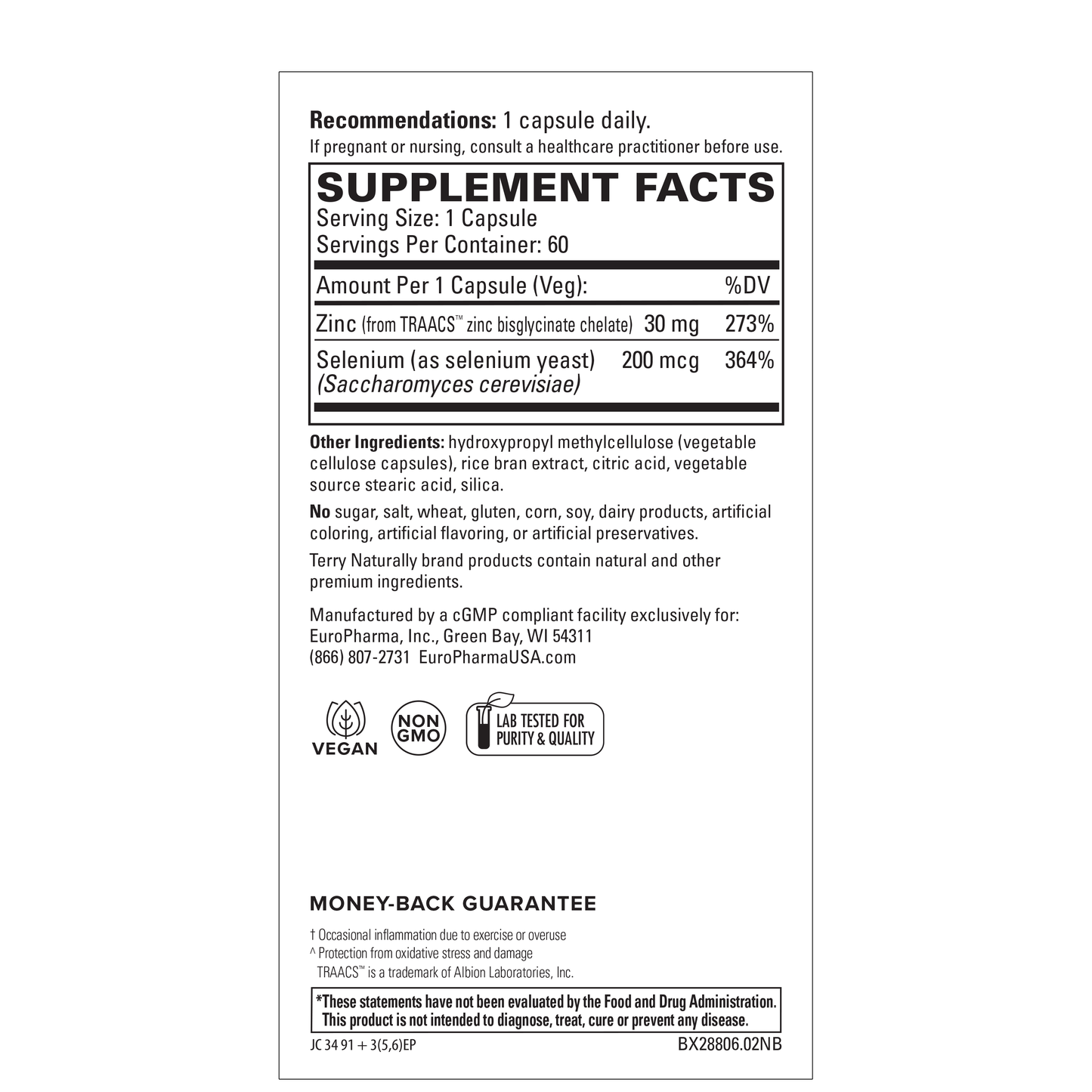 Zinc Plus Selenium (60)