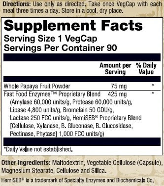 Fast Food Enzymes 90cps