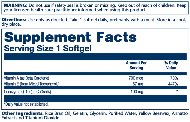Bio CoQ-10 100mg(100)Caps