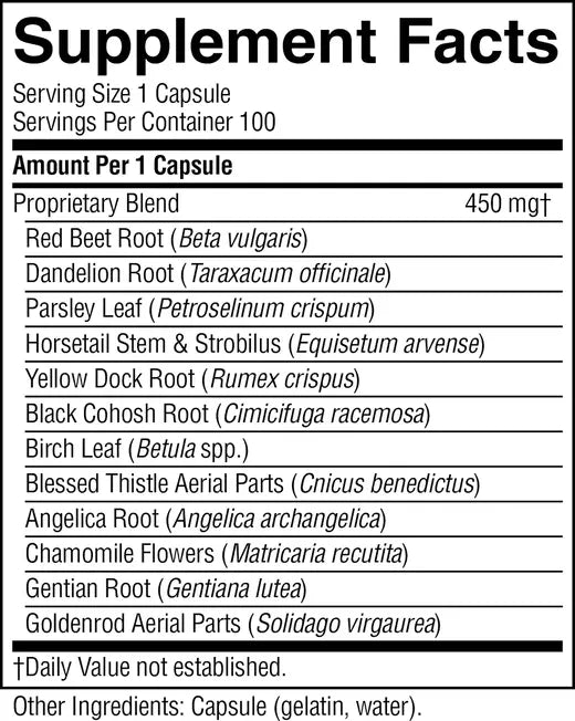 Liver Cleanse Formula (100 caps)