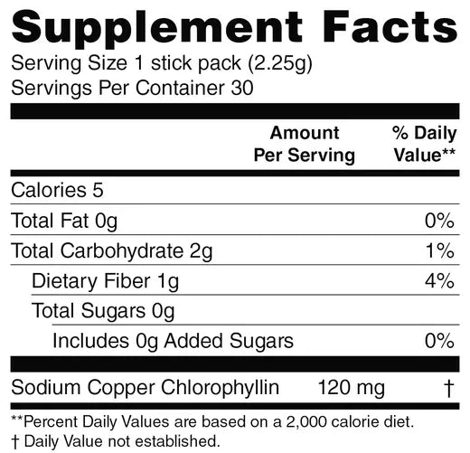 Chlorophyll - Crisp Apple (30 stick packs)