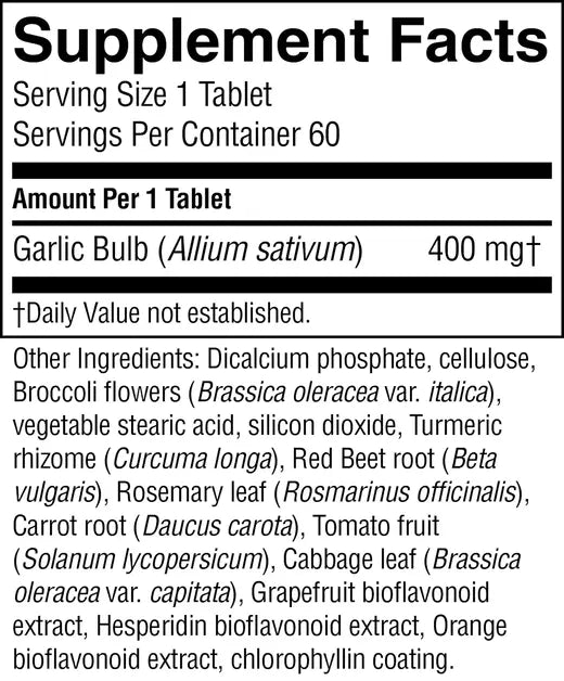 Garlic, High Potency, SynerPro (60 tabs)