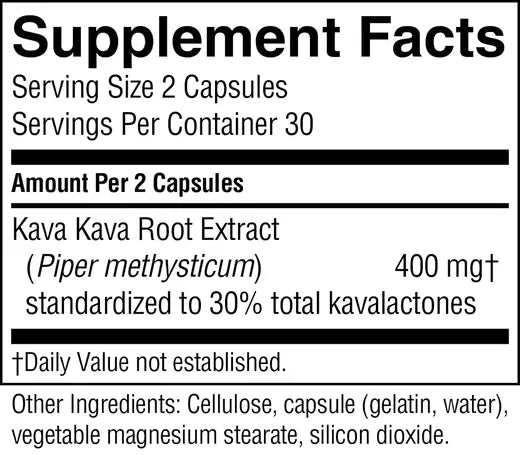 Kava Kava Concentrate (60 caps)