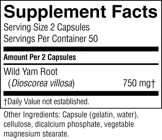 Wild Yam (100 caps)
