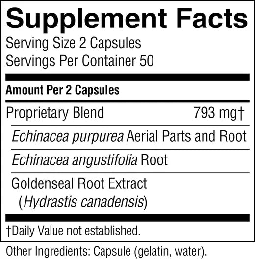 Echinacea/Golden Seal (100 caps)