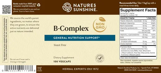 Vitamin B-Complex (100 caps)