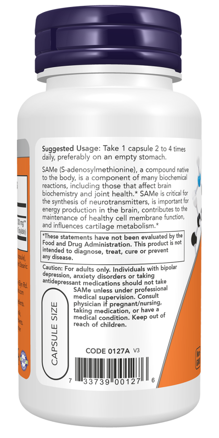SAMe 200 mg Veg Capsules (60 Veg Capsules)