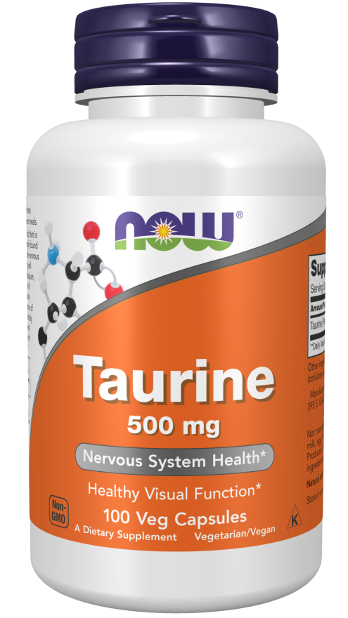 Taurine 500 mg Veg Capsules (100 Veg Capsules)