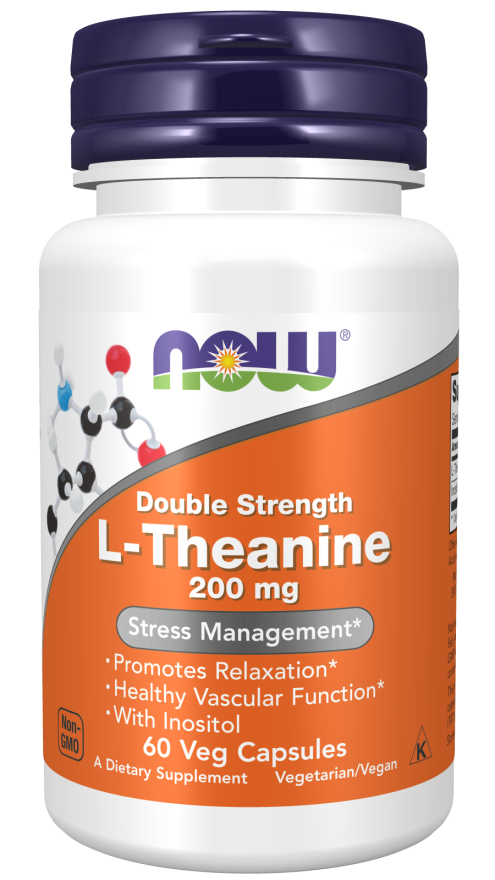 L-Theanine, Double Strength 200 mg Veg Capsules (60 Veg Capsules)