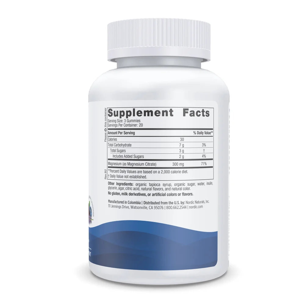 Nordic Naturals Magnesium Gummies (60)