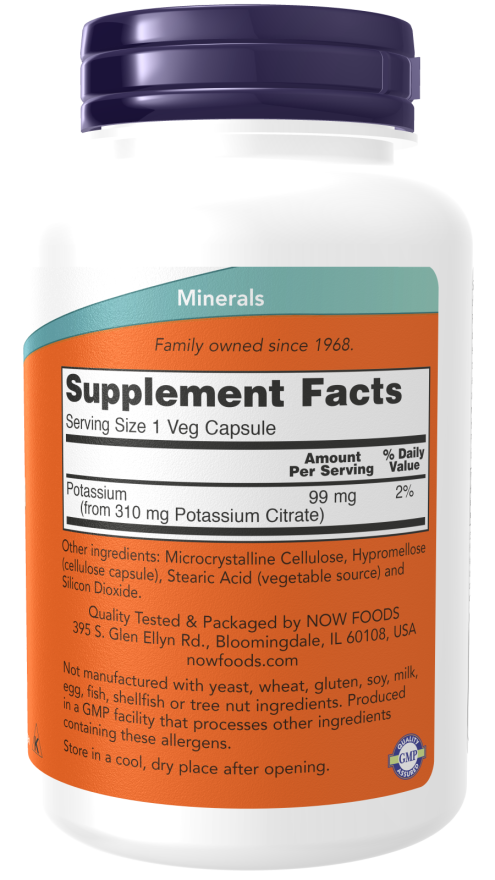 Potassium Citrate 99 mg Veg Capsules (180 Veg Capsules)