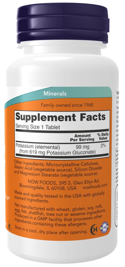 Potassium Gluconate 99 mg Tablets (100 Tablets)