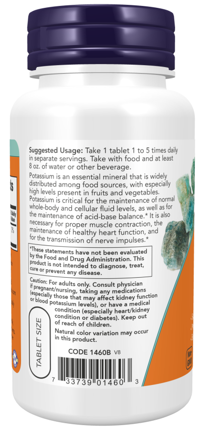 Potassium Gluconate 99 mg Tablets (100 Tablets)