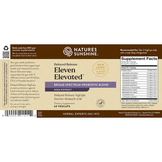 Eleven Elevated™, NutriBiome (60 caps)